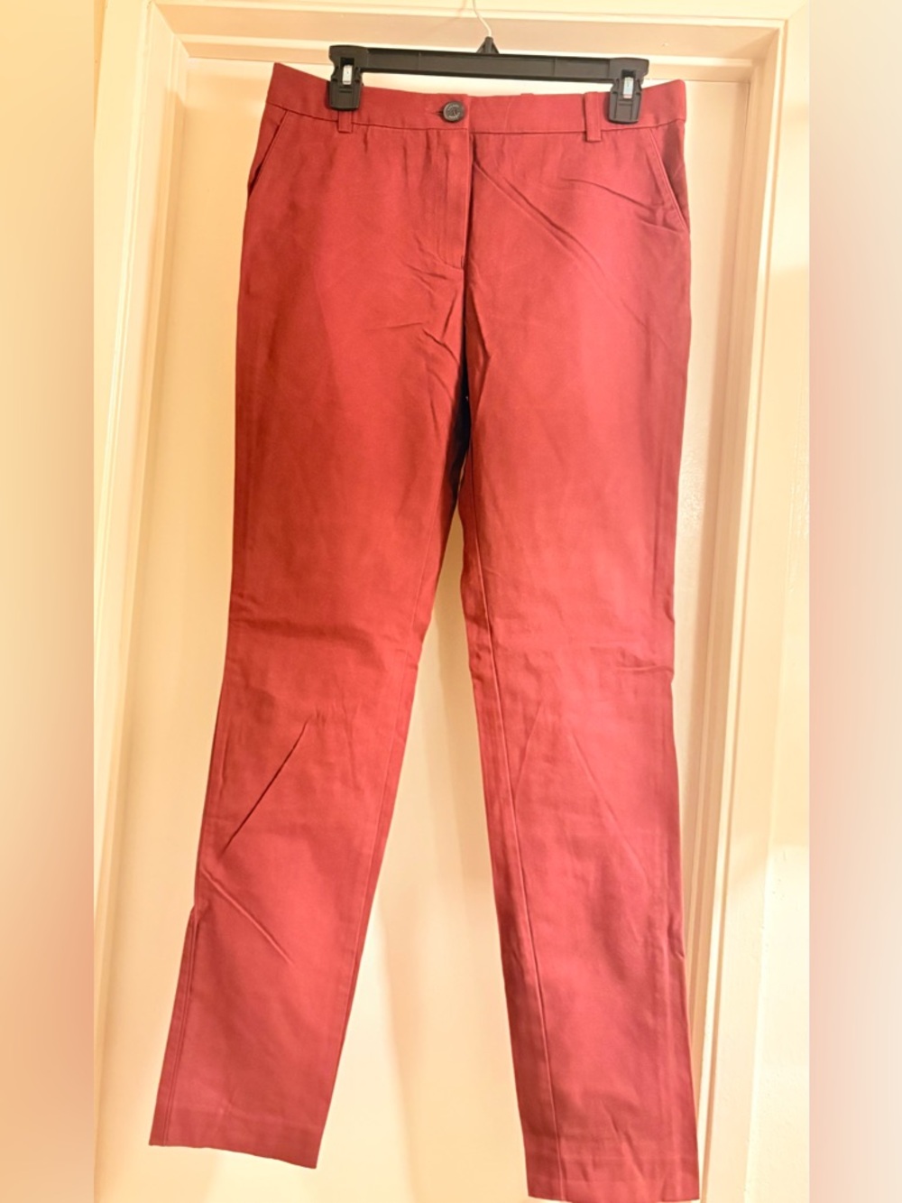 Lacoste Women’s Straight Leg Jeans in Rust